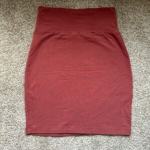 Women’s orange pencil skirt XS